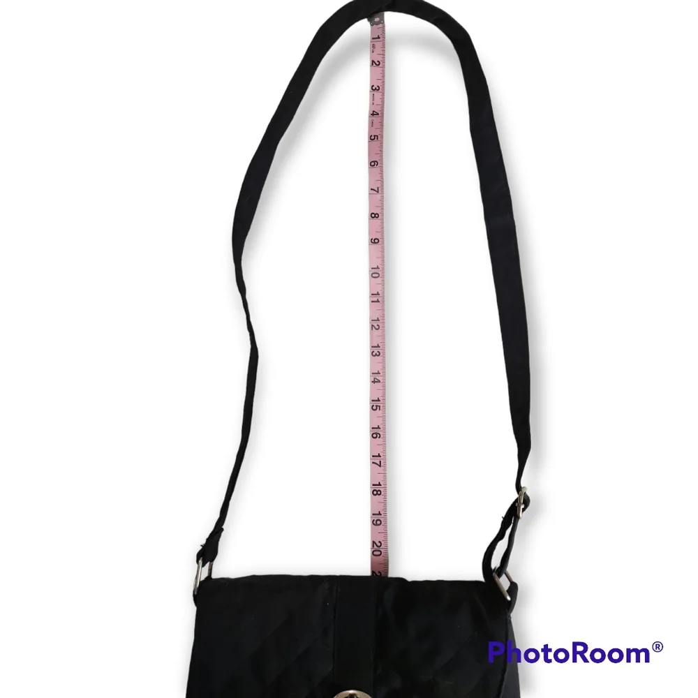 Gold Coast Black Quilted Crossbody Bag